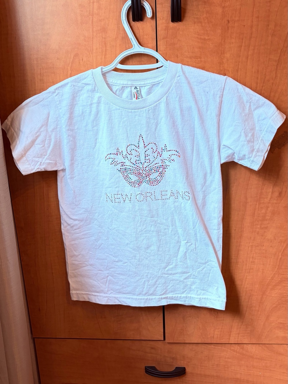 New Orleans White Short Sleeve Kids Tee